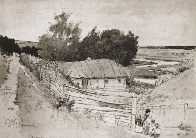 Ilia Efimovich Repin Russian soldiers near the ancient village china oil painting image